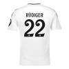 Maillot de Supporter Real Madrid Rudiger 22 Domicile 2024-25 Pour Enfant